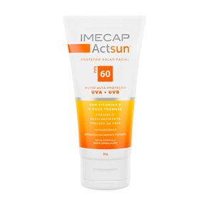 Protetor Solar Facial Imecap Actsun FPS60 Sem Cor 50g