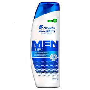 Shampoo Anticaspa Head&Shoulders Men 3 em 1 200ml