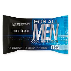 Sabonete em Barra Hidratante Biofleur For All Men Cool Sensation 180g