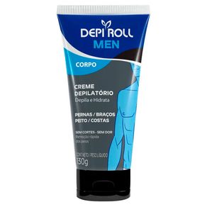 Creme Depilatório Depi Roll Men Pernas Braços Peito Costas 130g