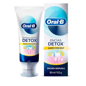 Creme Dental Oral B Gengiva Detox Tartar Defense 102g