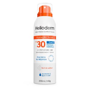 Protetor Solar Corporal Helioderm Aerosol 2 em 1 Proteção + Hidratação FPS30 200ml