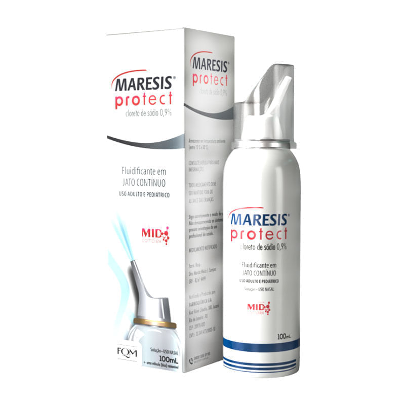 Maresis Protect 0,9% Fluidificante Nasal Jato Contínuo 100ml