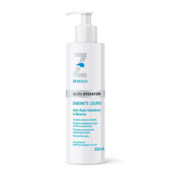 Sabonete Líquido Facial Zeta Skin Ultra Hydration Pele Normal a Seca 300ml