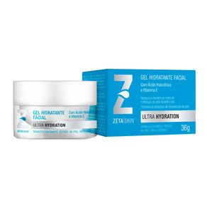 Gel Hidratante Facial Zeta Skin Ultra Hydration Ácido Hialurônico + Vitamina E Oil Free 36g