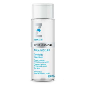 Água Micelar Zeta Skin Ultra Hydration com Ácido Hialurônico 200ml