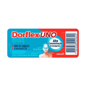 Analgésico Dorflex UNO 1g 4 Comprimidos
