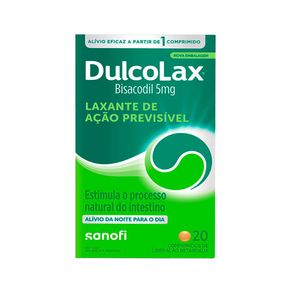 Laxante Dulcolax 5mg 20 Comprimidos Revestidos de Liberação Retardada