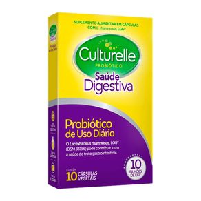 Suplemento Alimentar Culturelle Probiótico Saúde Digestiva 10 Cápsulas