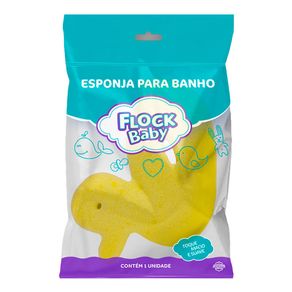 Esponja para Banho Flock Baby Pato 1 Unidade