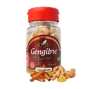 Bala de Gengibre Cristalizado Gengibre da Natureza com Canela 40g