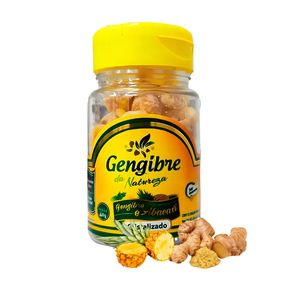 Bala de Gengibre Cristalizado Gengibre da Natureza com Abacaxi 40g