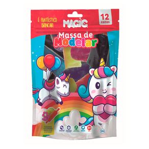 Massa De Modelar Magic Unicórnio com Moldes 300g
