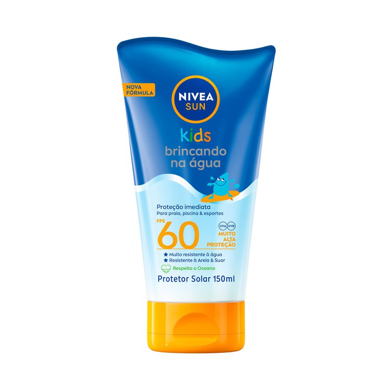 Protetor Solar Kids Nivea Sun Brincando na Água FPS60 150ml