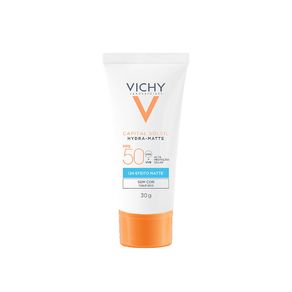Protetor Solar Facial Vichy Hydra-Matte FPS50 Sem Cor 30g