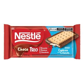 Chocolate Chocotrio Nestlé Cookies e Cream 90g
