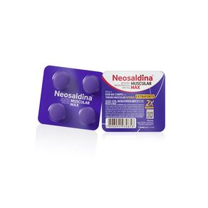 Analgésico e Relaxante Muscular Neosaldina Muscular Max 4 Comprimidos Revestidos
