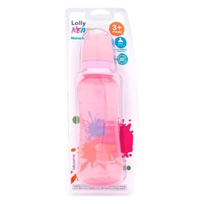 Mamadeira Lolly Baby Oceano Rosa 250ml