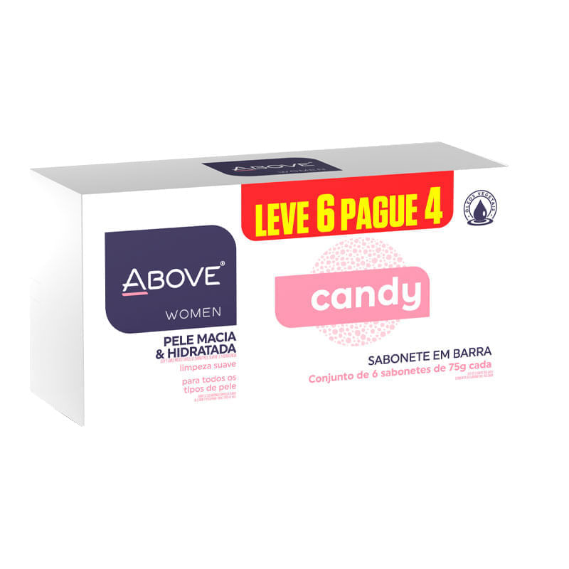 Kit Sabonete em Barra Above Woman Candy 6 Unidades 75g