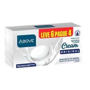 Kit Sabonete em Barra Above Cream Original 6 Unidades 75g
