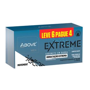 Kit Sabonete em Barra Above Men Extreme Movement 6 Unidades 75g