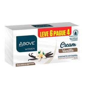 Kit Sabonete em Barra Above Woman Cream Vanilla 6 Unidades 75g