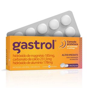 Antiácido Gastrol 20 Pastilhas Mastigáveis