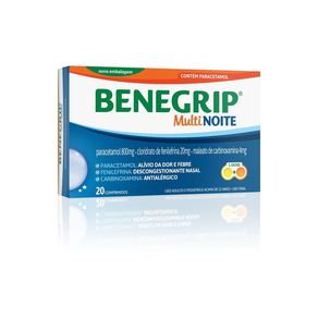 Antigripal Benegrip Multi Noite 20 Comprimidos