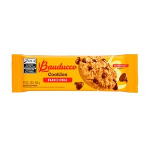 Cookies Bauducco Tradicional Gotas De Chocolate 60g