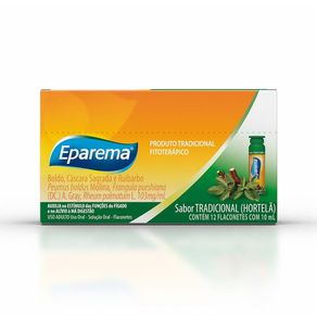 Eparema Flaconetes Sabor Hortelã 10ml 12 Flaconetes