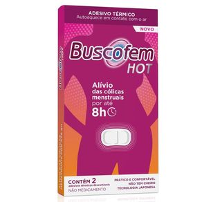 Adesivo Térmico para Cólicas Buscofem Hot 2 Unidades