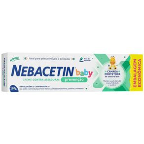 Creme Contra Assaduras Nebacetin Baby Prevenção 120g