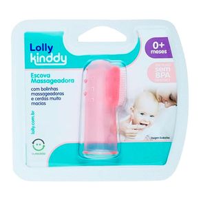 Escova Massageadora Lolly Clean Rosa 1 Unidade
