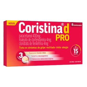 Antigripal Coristina D Pro 8 Comprimidos