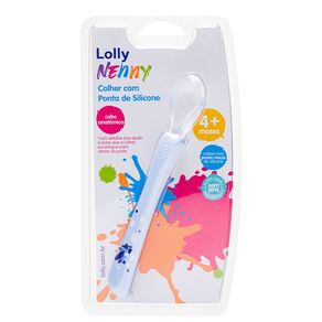 Colher de Silicone Lolly Oceano Azul 1 Unidade