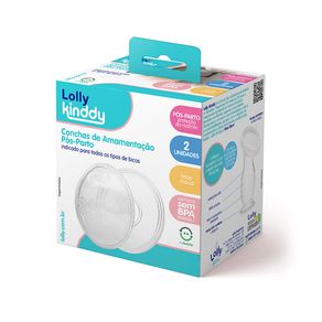 Concha de Amamentação Lolly Pós-Parto com Base Rígida 2 Unidades