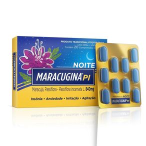 Fitoterápico Maracugina PI Noite 840mg 20 Comprimidos Revestidos