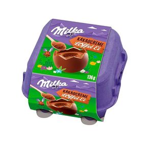 Chocolate Milka Egg Ovo de Colher Creme de Cacau 4 Unidades