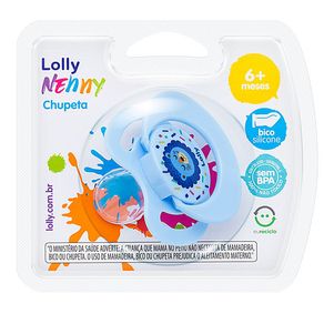 Chupeta Lolly Tamanho 2 Cor Azul 1 Unidade