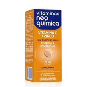 Suplemento Alimentar Vitamina C + Zinco 10 Comprimidos Efervescentes