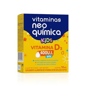 Suplemento Alimentar Neo Química Kids Vitamina D3 400UI Solução Gotas 10ml