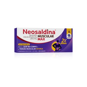Analgésico e Relaxante Muscular Neosaldina Muscular Max 16 Comprimidos Revestidos