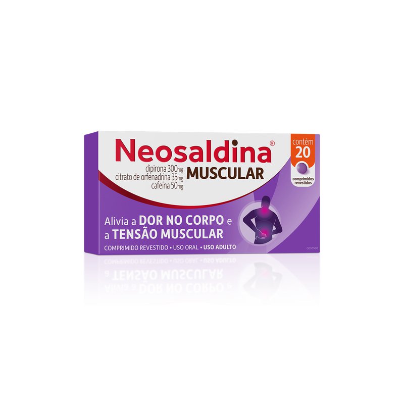 Analgésico e Relaxante Muscular Neosaldina Muscular 20 Comprimidos Revestidos