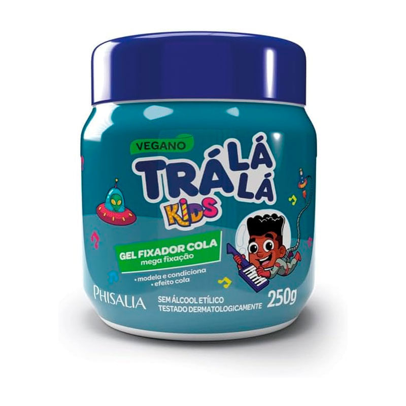 Gel fixador Cola Condicionante Trálálá Kids Fixação 250g