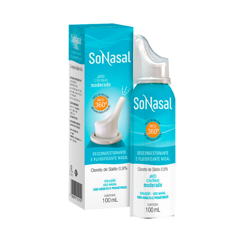 Sonasal Jato Contínuo Moderado Nasal 100ml