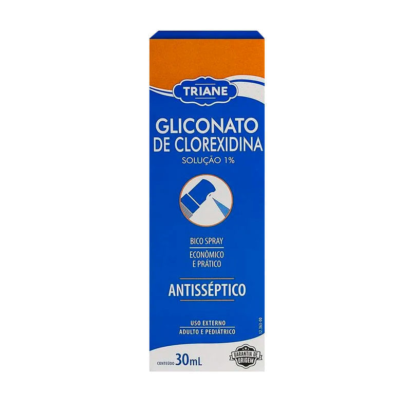 Antisséptico Gliconato de Clorexidina 1% Triane Solução Spray 30ml