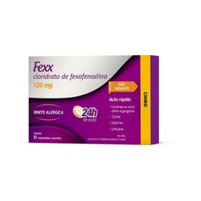 Antialérgico Fexx 120mg 10 Comprimidos Revestidos