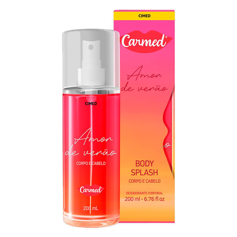 Desodorante Corporal Body Splash Carmed Amor de Verão Corpo e Cabelo 200ml