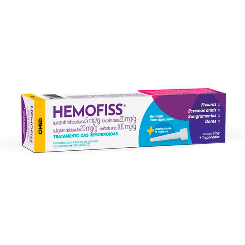 Pomada para Hemorroidas Hemofiss 30g + 1 Aplicador