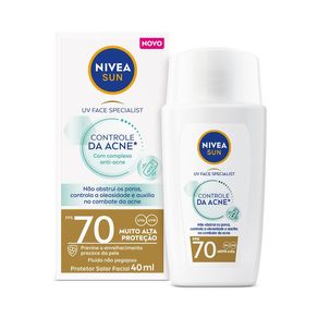 Protetor Solar Facial Nivea Sun UV Face Specialist Controle da Acne FPS70 40ml